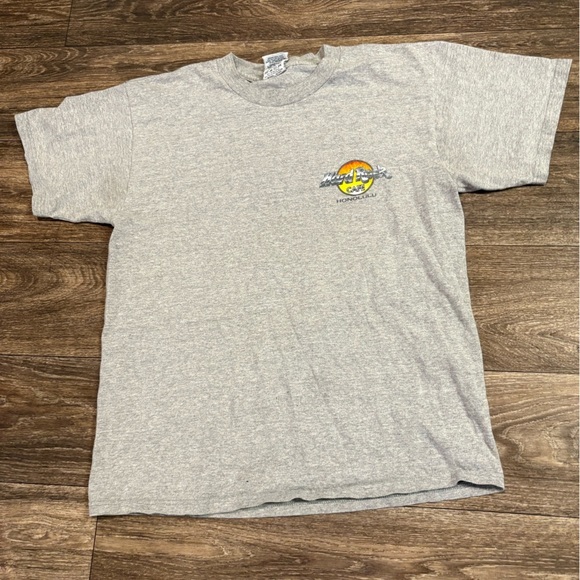 Vintage Hard Rock Cafe 2000 The Evolution of Rock Honolulu Men's T-Shirt Gray - Picture 5 of 6